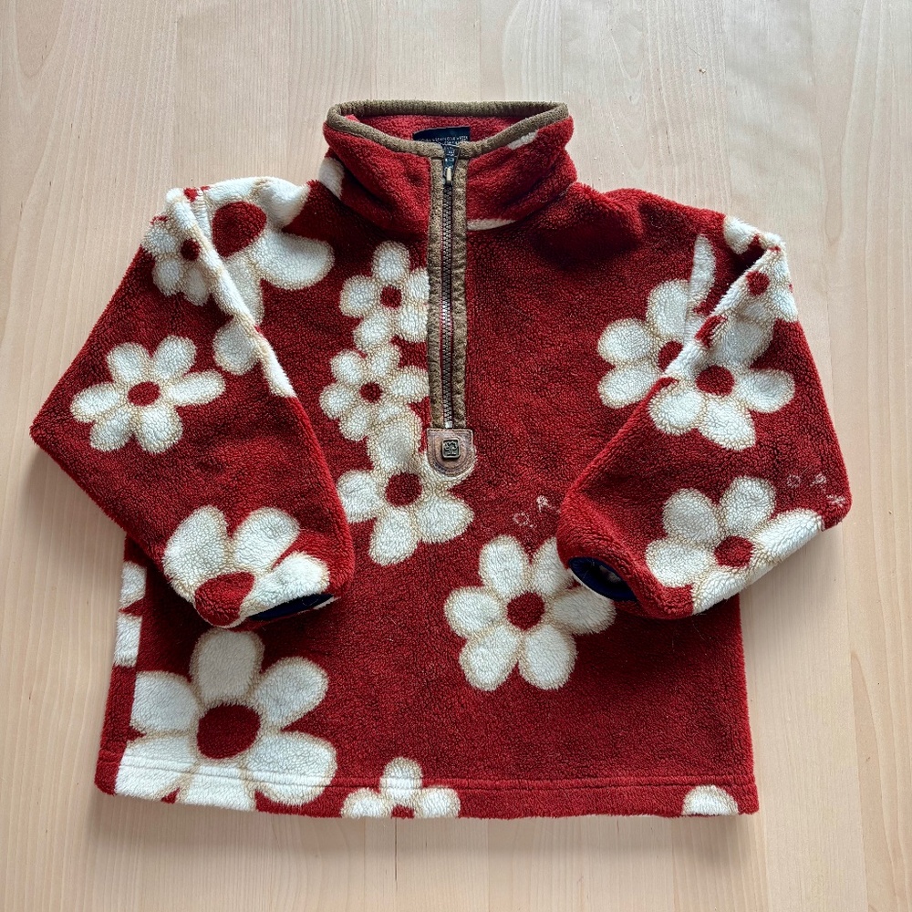 Vintage Orage polar 5T big flower print